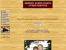 Tablet Screenshot of breezyacrescamps.com
